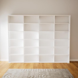 Aktenregal Weiß - Flexibles Büroregal: Hochwertige Qualität, einzigartiges Design - 300 x 234 x 34 cm, konfigurierbar