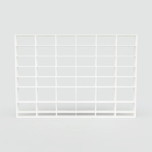 Bibliotheksregal Weiß - Individuelles Regal für Bibliothek: Einzigartiges Design - 450 x 310 x 34 cm, konfigurierbar