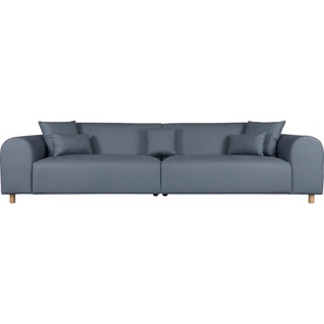 Big-Sofa ANDAS Svennis Sofas Gr. B/H/T: 314cm x 83cm x 98cm, Filzoptik, blau (hellblau) in 2 Bezugsqualitäten, BTH: 3149883 cm