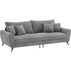 Big-Sofa HOME AFFAIRE Blackburn II Sofas Gr. B/H/T: 260cm x 71cm x 108cm, Microfaser 1, grau (memphis 20 stone) Mit Kaltschaumpolsterung bis 140 kg belastbar