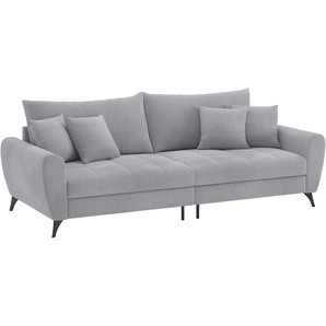 Big-Sofa HOME AFFAIRE Blackburn II Sofas Gr. B/H/T: 260cm x 71cm x 108cm, Microfaser 1, grau (memphis 45 grau) Mit Kaltschaumpolsterung bis 140 kg belastbar