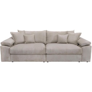 Big-Sofa HOME AFFAIRE Soft&Cosy XL Sofas Gr. B/T: 246cm x 123cm, Cord, grau (taupe) Mega Sofa, in Cord, inklusive Kissen Bestseller