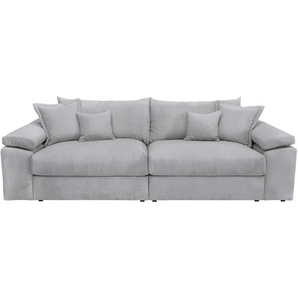 Big-Sofa HOME AFFAIRE Soft&Cosy XL Sofas Gr. B/T: 246cm x 123cm, Cord, grau (hellgrau) Mega Sofa, in Cord, inklusive Kissen Bestseller