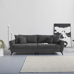 Big-Sofa INOSIGN Lörby Sofas Gr. B/H/T: 264 cm x 90 cm x 107 cm, Struktur weich, Struktur weich, grau (rock) XXL Sofas Belastbarkeit bis 140kg pro Sitzplatz, auch mit Aqua clean-Bezug