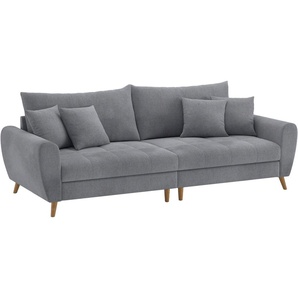 Big-Sofa MR. COUCH Blackburn II, grau (novaclean avanti 1 stone), B:260cm H:71cm T:108cm, Novaclean Avanti (100% Polyester), Sofas, Wahlweise mit Kaltschaumpolsterung bis 140 kg belastbar