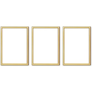 Bilderrahmen 13x18 cm, 3er-Set - gold - Kunststoff - 13 cm - 18 cm - 1,8 cm | Möbel Kraft