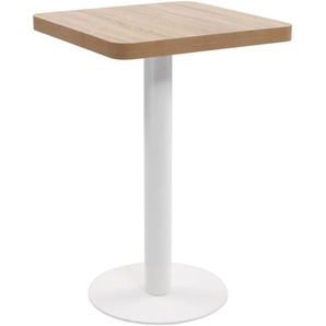 Bistrotisch Hellbraun 50x50 cm mdf Vidaxl