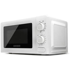 Black  Decker 700W Microwave with Grill White