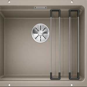 BLANCO Granitspüle ETAGON 500-U Küchenspülen aus SILGRANIT, mit 2 Etagon-Schienen Gr. mittig, braun (tartufo) Küchenspülen
