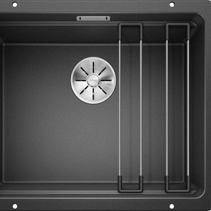 Blanco Granitspüle ETAGON 500-U, rechteckig, aus SILGRANIT®, mit 2 Etagon-Schienen