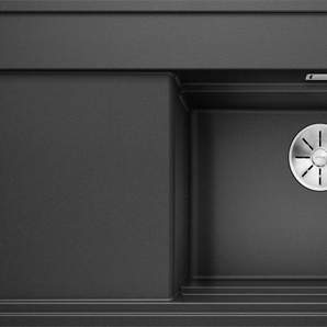 BLANCO Granitspüle ZENAR XL 6 S-F DampfgarPlus Küchenspülen inklusive gratis Esche-Compound-Schneidebrett und 2 Garbehältern Gr. Hauptbecken rechts, grau (anthrazit) Küchenspülen