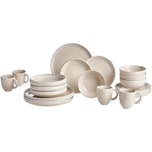 Blomus Kombiservice Canju, Beige, Keramik, 20-teilig, Essen & Trinken, Geschirr, Geschirr-Sets, Kombiservice