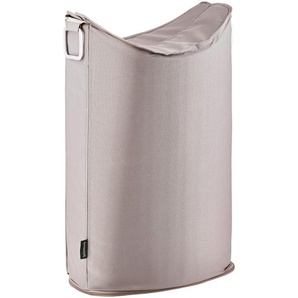 Blomus Wäschesammler Frisco, Taupe, Metall, Textil, 65 L, 45x67x28 cm, faltbar, Badaccessoires, Wäschesäcke & Tonnen