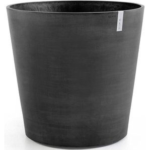 Blumentopf ECOPOTS Amsterdam mit Rollen 100 Dunkelgrau Pflanzgefäße Gr. B/H/T: 100,2 cm x 88,7 cm x 100,2 cm, grau (dunkelgrau) Blumentöpfe -kästen für innen und außen: frostsicher, bruchsicher lichtbeständig