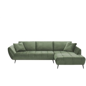 bobb Ecksofa   Carly ¦ grün ¦ Maße (cm): B: 313 H: 90 T: 215