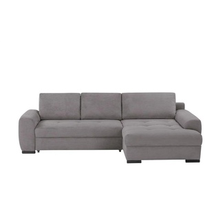 bobb Ecksofa in kuscheligem Cordstoff Soumia ¦ grau ¦ Maße (cm): B: 283 H: 91 T: 181