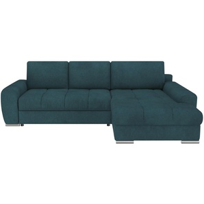 bobb Ecksofa mit Funktion - türkis/petrol - Materialmix - 283 cm - 91 cm - 181 cm | Möbel Kraft