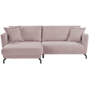 bobb Ecksofa  Yolanda ¦ rosa/pink ¦ Maße (cm): B: 257 H: 94 T: 174