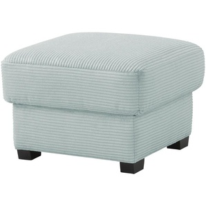 bobb Hocker mit Boxspringpolsterung  Lisa de Luxe ¦ blau ¦ Maße (cm): B: 61 H: 47 T: 61