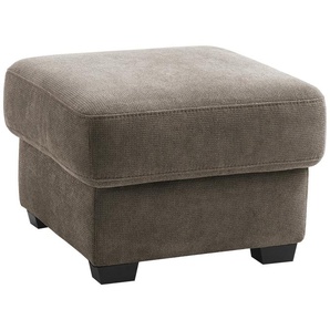 bobb Hocker mit Boxspringpolsterung  Lisa de Luxe ¦ braun ¦ Maße (cm): B: 61 H: 47 T: 61