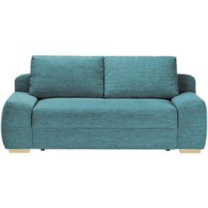 bobb Schlafsofa  Eleny de Luxe II ¦ türkis/petrol ¦ Maße (cm): B: 210 H: 96 T: 108