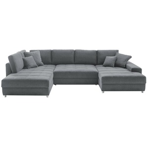 bobb Wohnlandschaft  Arissa de Luxe ¦ grau ¦ Maße (cm): B: 353 H: 84 T: 215