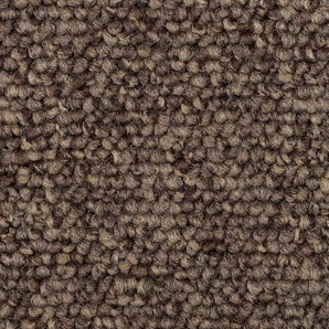 BODENMEISTER Teppichboden Baltic, Schlinge - meliert Teppiche Wohnzimmer, Schlafzimmer, Kinderzimmer, Breite 400500 cm Gr. B: 400cm, 5mm, L: 850cm, braun (dunkel-braun beige)