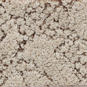 BODENMEISTER Teppichboden Doradas, Strukturschlinge - Uni Farben Teppiche Wohnzimmer, Schlafzimmer, Kinderzimmer, Breite 400500 cm Gr. B: 400cm, 9,5mm, L: 800cm, beige (beige braun)