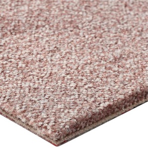 BODENMEISTER Teppichboden Juno, Velours - meliert Teppiche Wohnzimmer, Schlafzimmer, Kinderzimmer, Breite 400500 cm Gr. B: 400cm, 8,5mm, L: 600cm, rosa (dunkel-rosa)