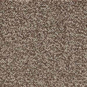 BODENMEISTER Teppichboden Juno, Velours - meliert Teppiche Wohnzimmer, Schlafzimmer, Kinderzimmer, Breite 400500 cm Gr. B: 500cm, 8,5mm, L: 350cm, braun (dunkel-braun)