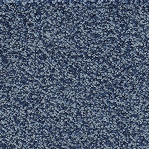 BODENMEISTER Teppichboden Juno, Velours - meliert Teppiche Wohnzimmer, Schlafzimmer, Kinderzimmer, Breite 400500 cm Gr. B: 500cm, 8,5mm, L: 500cm, blau