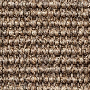 BODENMEISTER Teppichboden Mara Teppiche Sisal, Wohnzimmer, Schlafzimmer, Kinderzimmer, Breite 400 cm Gr. B: 400cm, 5mm, L: 620cm, grau (grau beige)