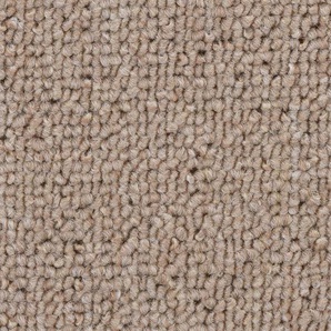 BODENMEISTER Teppichboden Riga, Schlinge - Uni Farben Teppiche Wohnzimmer, Schlafzimmer, Kinderzimmer, Breite 400500 cm Gr. B: 400cm, 6mm, L: 800cm, beige (hellbeige)