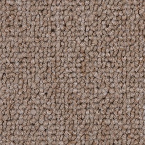 BODENMEISTER Teppichboden Riga, Schlinge - Uni Farben Teppiche Wohnzimmer, Schlafzimmer, Kinderzimmer, Breite 400500 cm Gr. B: 500cm, 6mm, L: 550cm, beige (dunkelbeige)