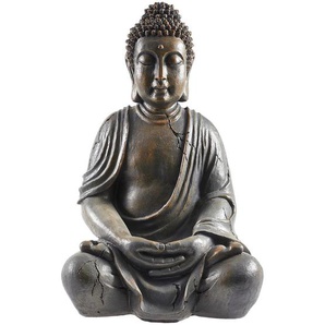 Boltze Home Buddha, Braun, Kunststoff, Buddha, 32x50x26 cm, Dekoration, Skulpturen & Dekoobjekte, Buddha Figuren