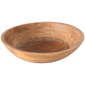 Boltze Home Dekoschale, Natur, Holz, Mangoholz, rund, 10 cm, Lfgb, lebensmittelecht, stapelbar, Dekoration, Dekoartikel, Dekoteller & -tabletts