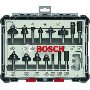 Bosch Bosc Frsersatz 15 pcs Mixed 14 shank  26070174