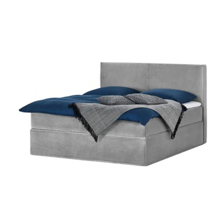 Boxi Boxspringbett 160 x 200 cm  Boxi Classic ¦ grau ¦ Maße (cm): B: 160 H: 125