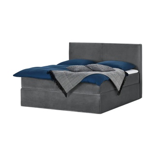 Boxi Boxspringbett 160 x 200 cm  Boxi Classic ¦ grau ¦ Maße (cm): B: 160 H: 125