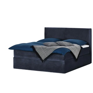 Boxi Boxspringbett 180 x 200 cm  Boxi Classic ¦ blau ¦ Maße (cm): B: 180 H: 125