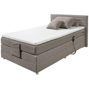 Boxspring-Motorbett  Carmen ¦ grau ¦ Maße (cm): B: 120 H: 90