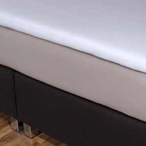 Boxspring-Spannbetttuch für Topper, anthrazit, 100x210 cm