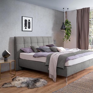 Boxspringbett »Arano« - chrom -