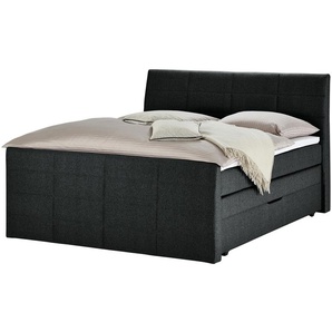 Boxspringbett mit Bettkasten Baron ¦ schwarz ¦ Maße (cm): B: 188 H: 124