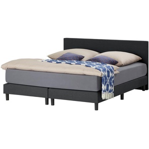 Boxspringbett  Cisano ¦ schwarz ¦ Maße (cm): B: 160 H: 91