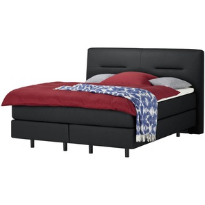 vanDoorn Boxspringbett  Earl ¦ schwarz ¦ Maße (cm): B: 216 H: 126