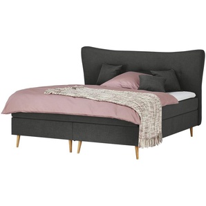 Boxspringbett  Ferill ¦ grau ¦ Maße (cm): B: 197 H: 122