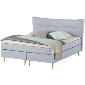 Boxspringbett  Ferill ¦ grau ¦ Maße (cm): B: 197 H: 122