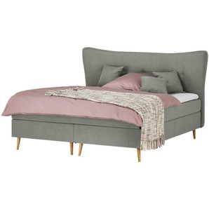 Boxspringbett  Ferill ¦ grau ¦ Maße (cm): B: 217 H: 122