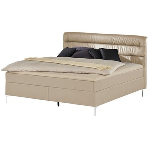 Boxspringbett  Lina ¦ beige ¦ Maße (cm): B: 168 H: 122